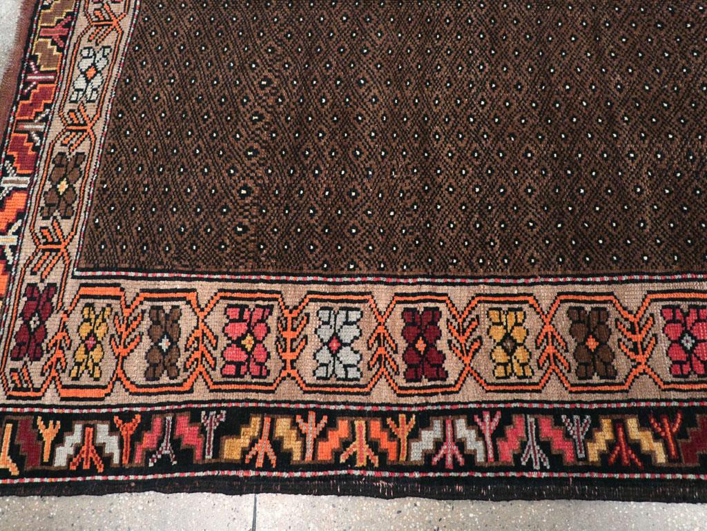 Wool Galerie Shabab Collection Mid-20th Century Handmade Turkish Tribal Gallery Rug For Sale