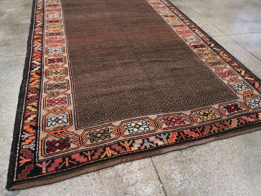 Galerie Shabab Collection Mid-20th Century Handmade Turkish Tribal Gallery Rug For Sale 1