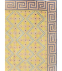 Galerie Shabab Collection Mid-20th Century Indian Flatweave Dhurrie Carpet