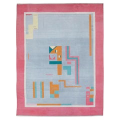 Galerie Shabab Collection Mid-20th Century Indian Flatweave Dhurrie Carpet