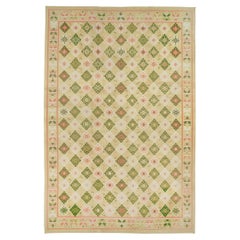 Galerie Shabab Collection Mid-20th Century Indian Flatweave Dhurrie Carpet