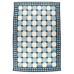 Galerie Shabab Collection Mid-20th Century Indian Flatweave Dhurrie Carpet