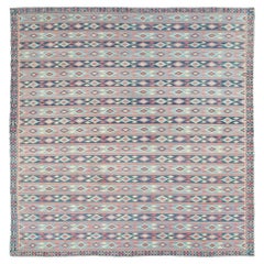 Galerie Shabab Collection Mid-20th Century Indian Flatweave Dhurrie Carpet
