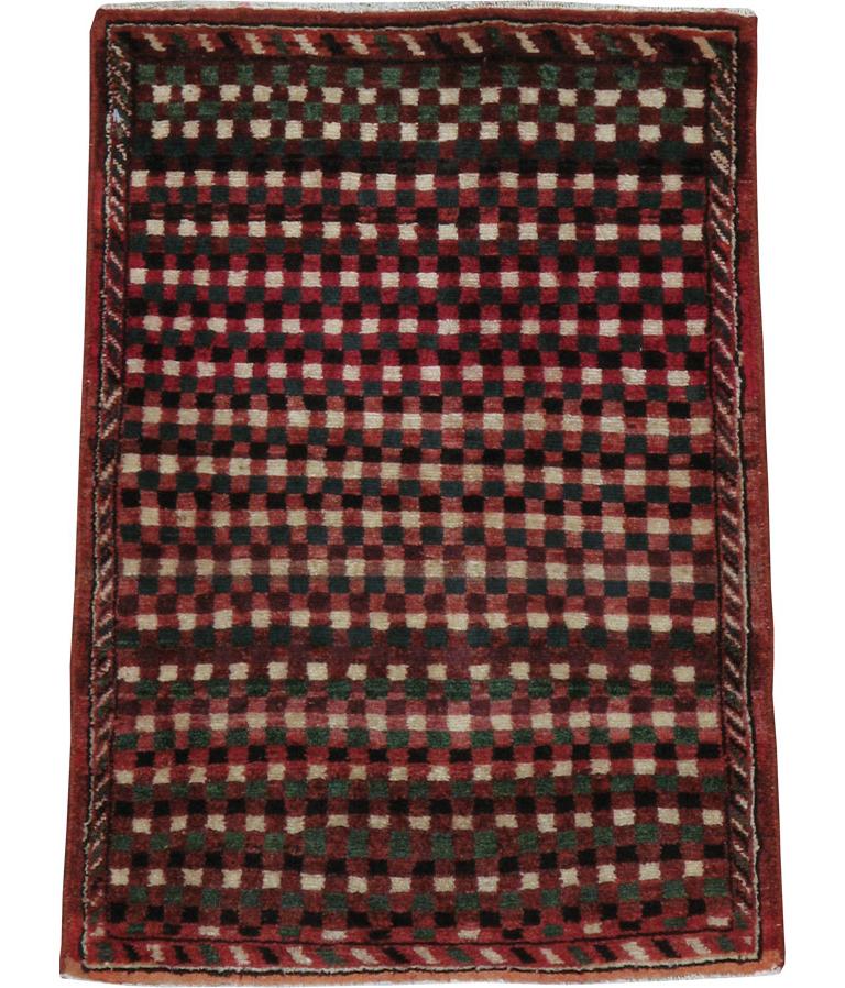 Galerie Shabab Collection Mitte des 20. Jahrhunderts Persischer Afshar-Wurfteppich (Handgeknüpft) im Angebot