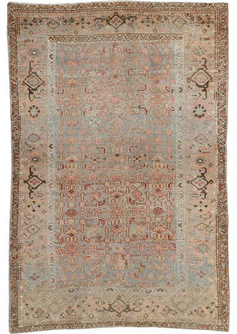 Persiano Galerie Shabab Collection Tappeto persiano Bidjar della metà del XX secolo in vendita