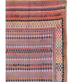 Galerie Shabab Collection Mitte des 20. Jahrhunderts Persischer Flachgewebe Kilim Akzentteppich