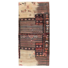 Galerie Shabab Collection Mid-20th Century Persian Flatweave Kilim Throw Rug