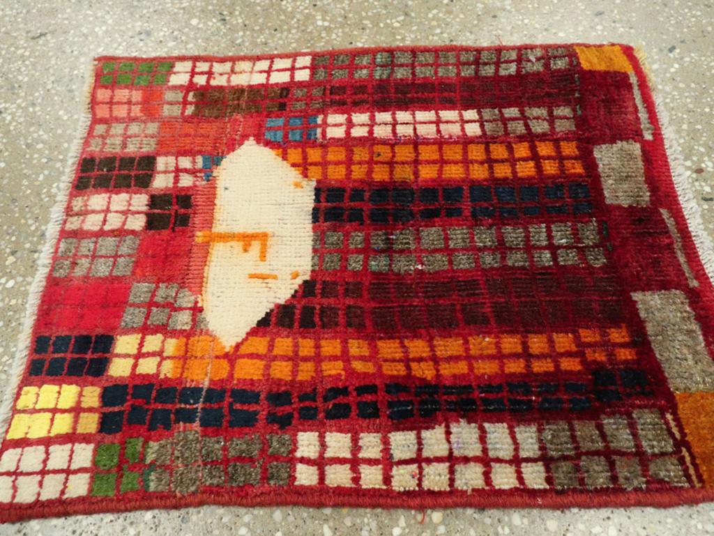 Galerie Shabab Collection Mitte des 20. Jahrhunderts Persischer Gabbeh-Teppich (Wolle) im Angebot