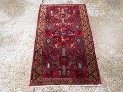 Galerie Shabab Collection Mid-20th Century Persian Kurdish Pictorial Rug