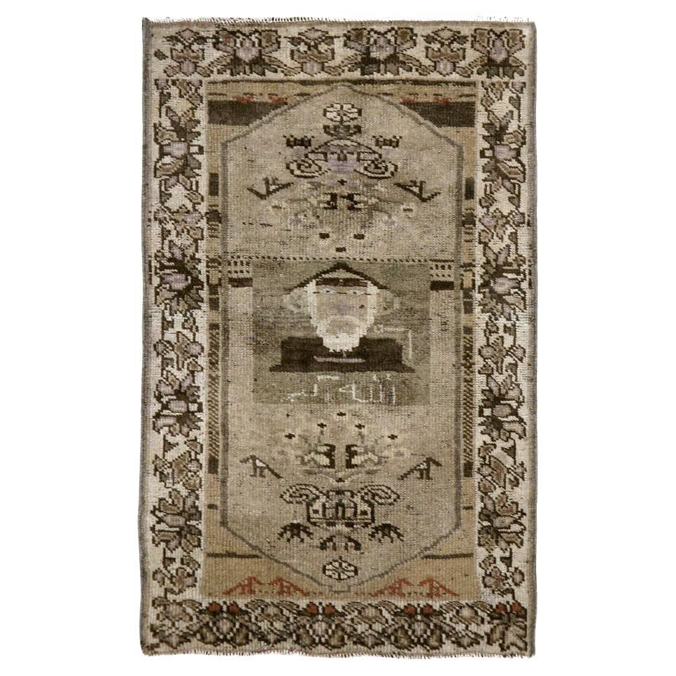 Galerie Shabab Collection Tappeto pittorico persiano Malayer della metà del XX secolo in vendita