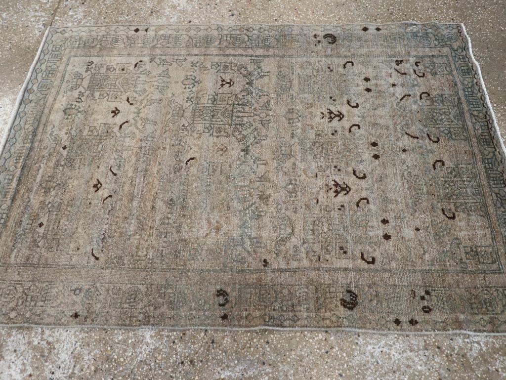 Noué à la main Collection Sabab, tapis persan Malayer du milieu du 20e siècle en vente