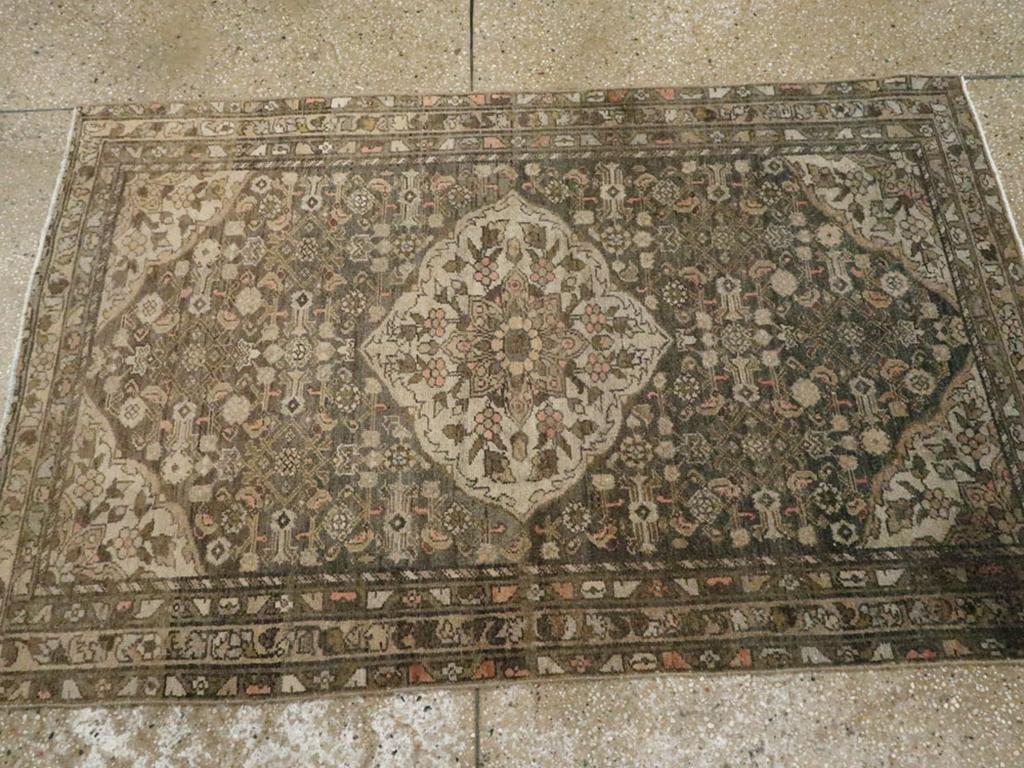 Noué à la main Collection Sabab, tapis persan Malayer du milieu du 20e siècle en vente