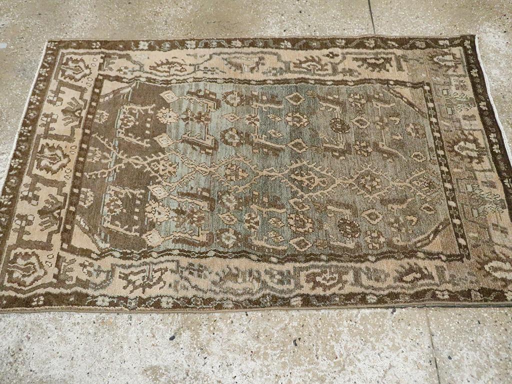 Noué à la main Collection Sabab, tapis persan Malayer du milieu du 20e siècle en vente