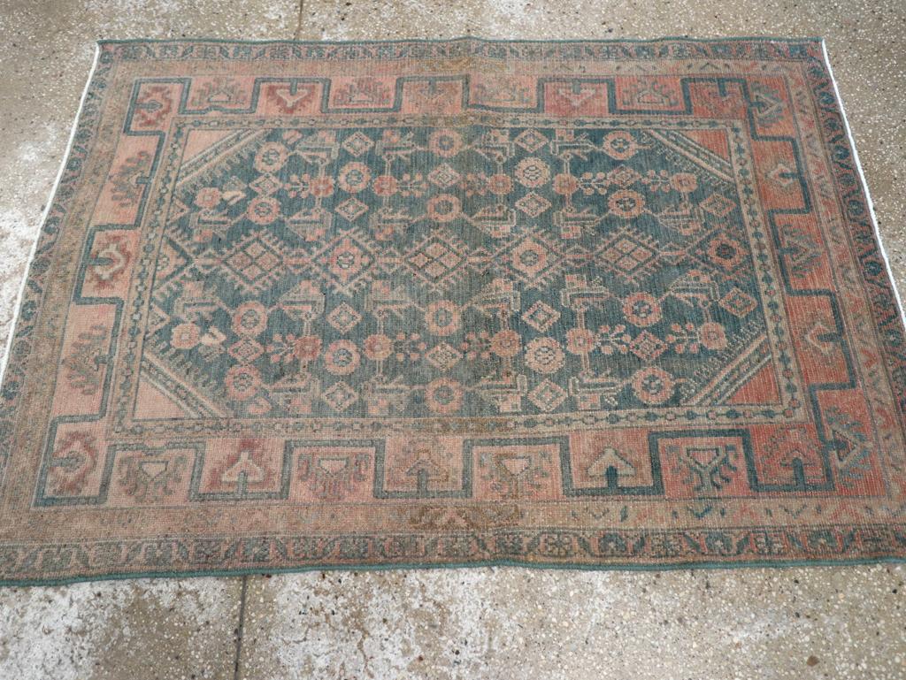Noué à la main Collection Sabab, tapis persan Malayer du milieu du 20e siècle en vente