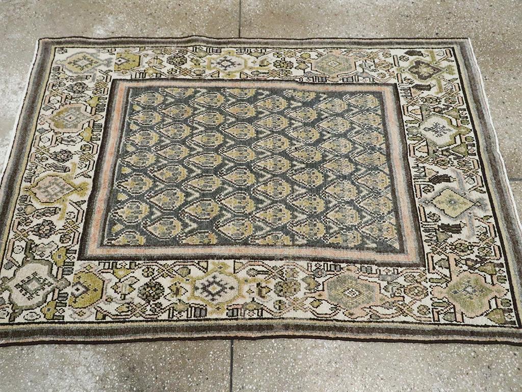 Noué à la main Collection Sabab, tapis persan Malayer du milieu du 20e siècle en vente