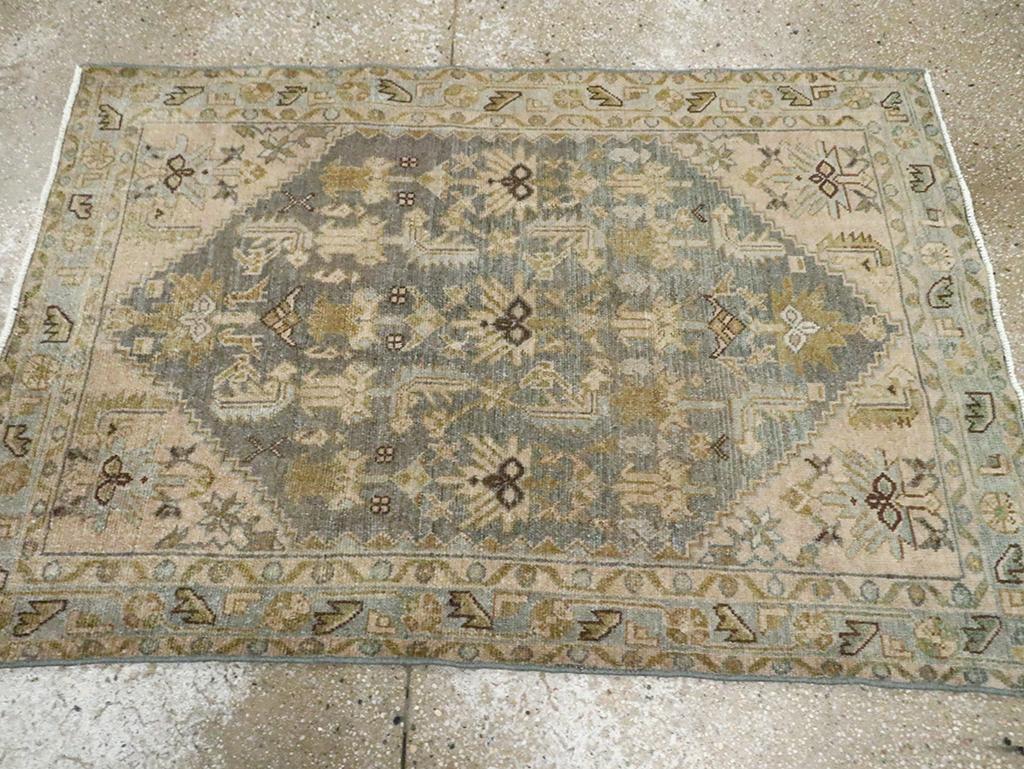 Noué à la main Collection Sabab, tapis persan Malayer du milieu du 20e siècle en vente