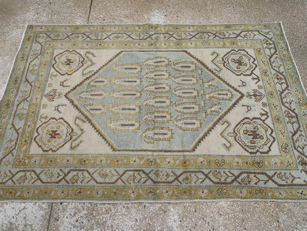 Noué à la main Collection Sabab, tapis persan Malayer du milieu du 20e siècle en vente