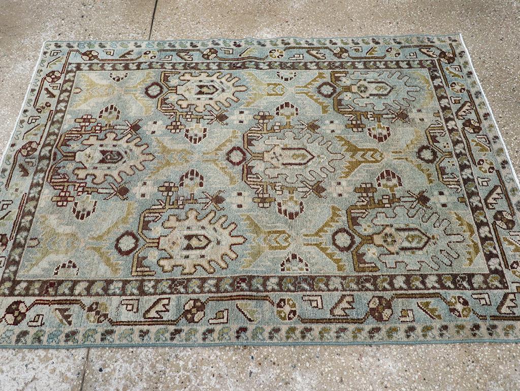 Noué à la main Collection Sabab, tapis persan Malayer du milieu du 20e siècle en vente