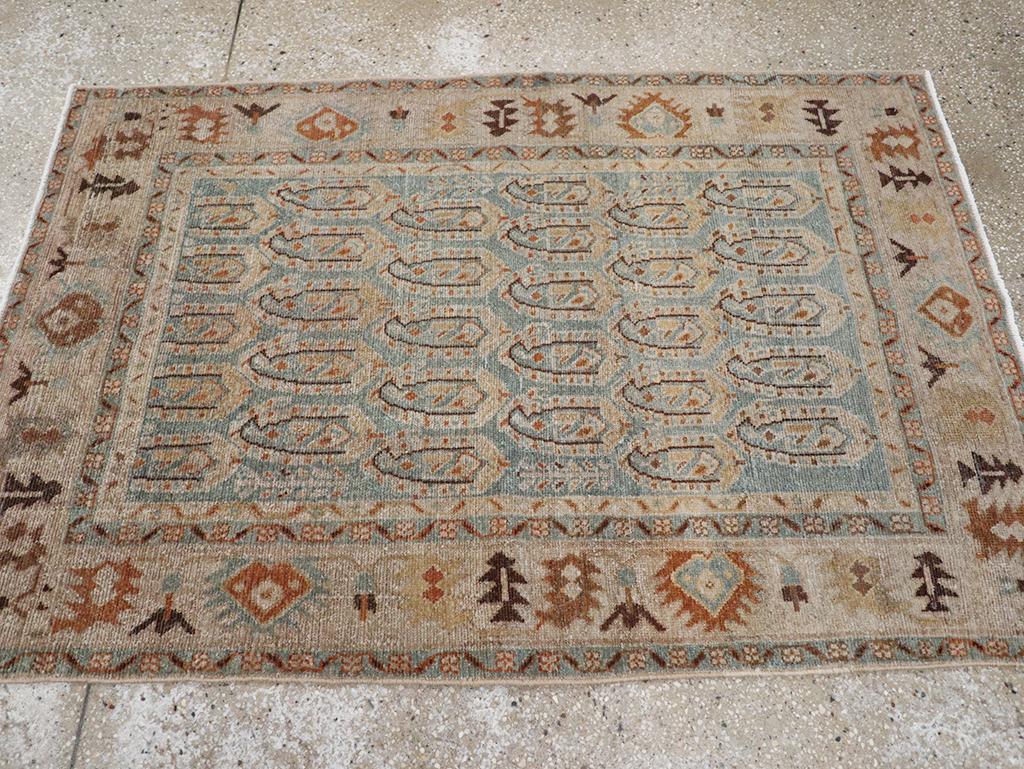 Noué à la main Collection Sabab, tapis persan Malayer du milieu du 20e siècle en vente