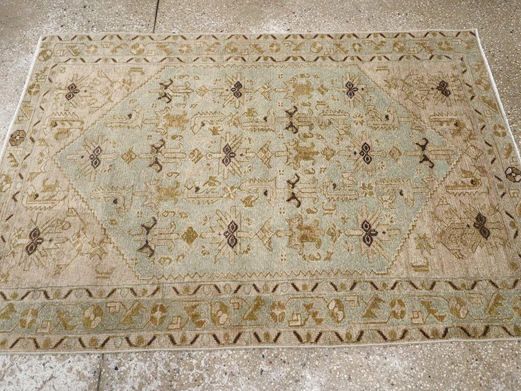 Noué à la main Collection Sabab, tapis persan Malayer du milieu du 20e siècle en vente