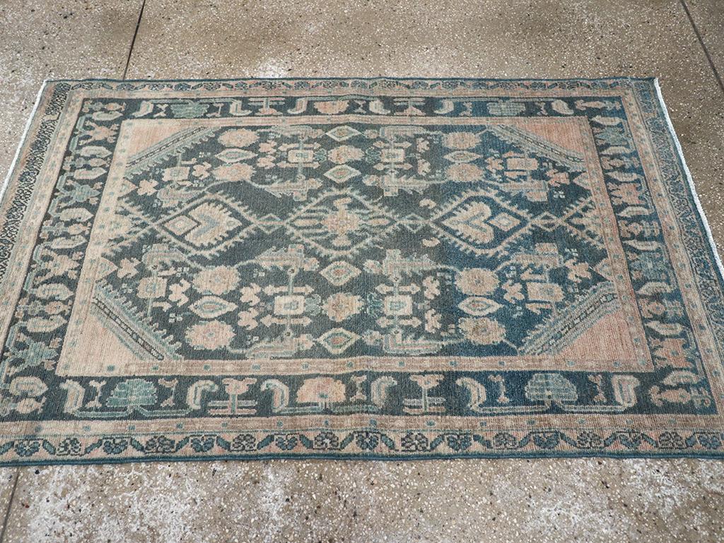 Colección Galerie Shabab Alfombra persa Malayer de mediados del siglo XX Anudado a mano en venta