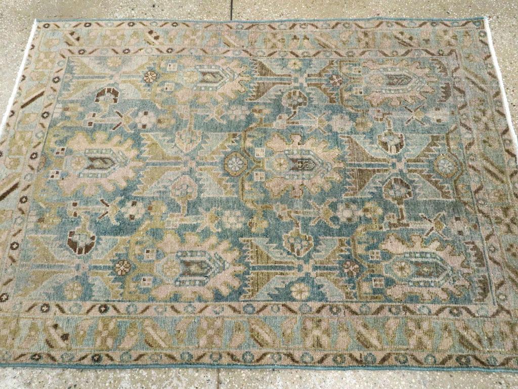 Noué à la main Collection Sabab, tapis persan Malayer du milieu du 20e siècle en vente