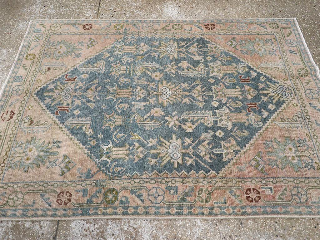 Noué à la main Collection Sabab, tapis persan Malayer du milieu du 20e siècle en vente