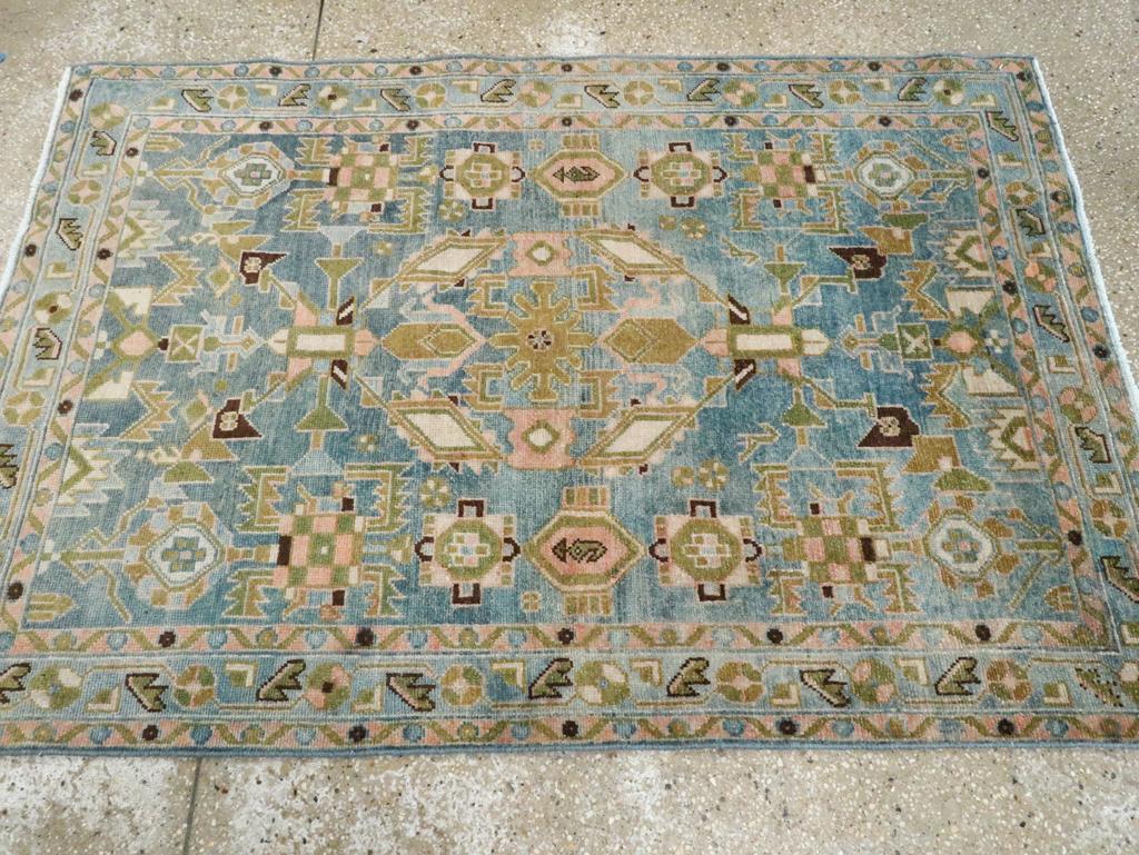 Noué à la main Collection Sabab, tapis persan Malayer du milieu du 20e siècle en vente