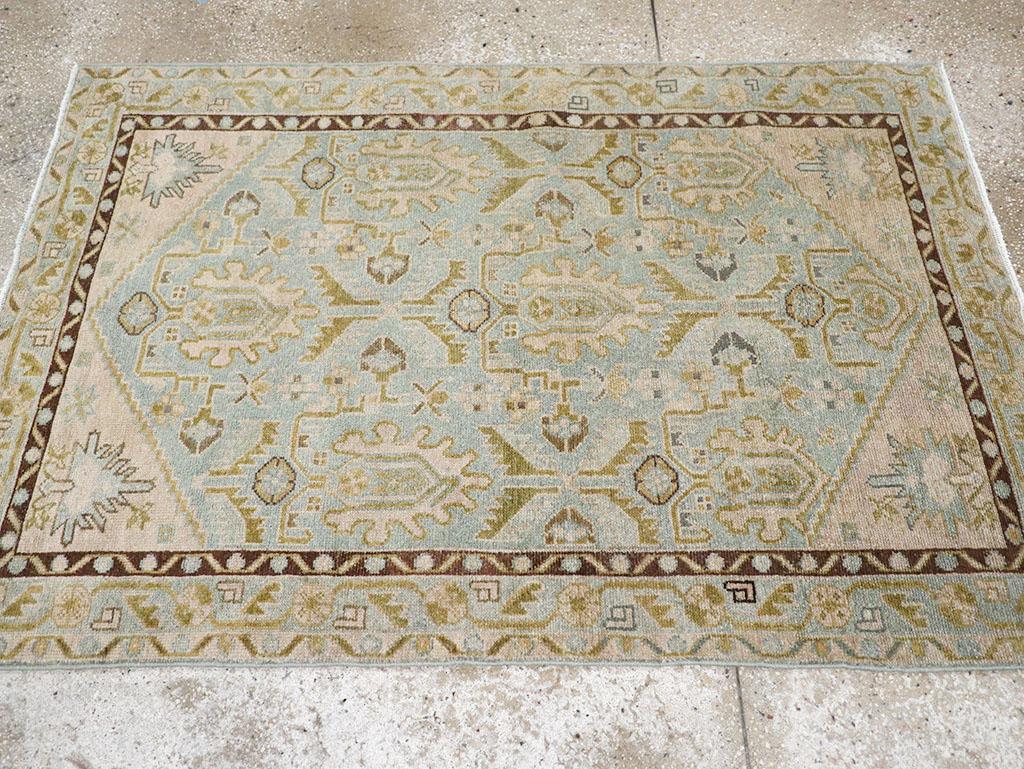 Noué à la main Collection Sabab, tapis persan Malayer du milieu du 20e siècle en vente