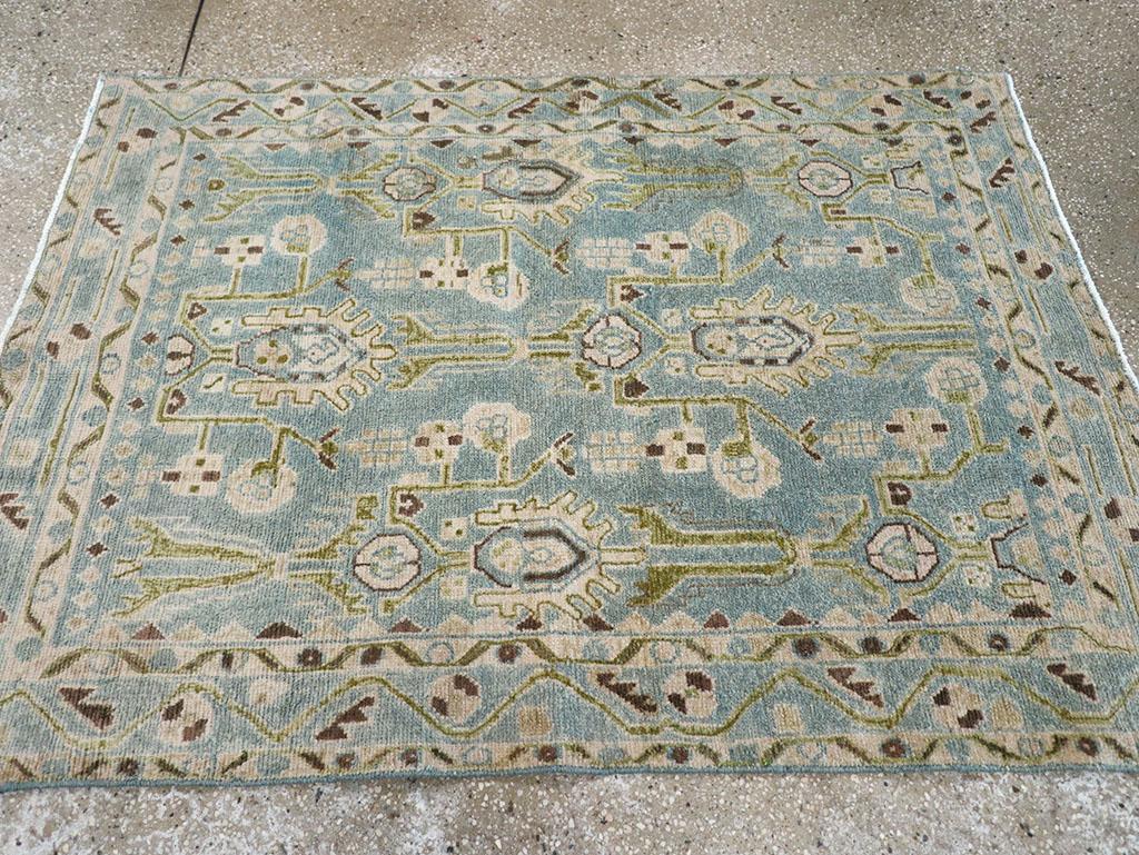 Noué à la main Collection Sabab, tapis persan Malayer du milieu du 20e siècle en vente