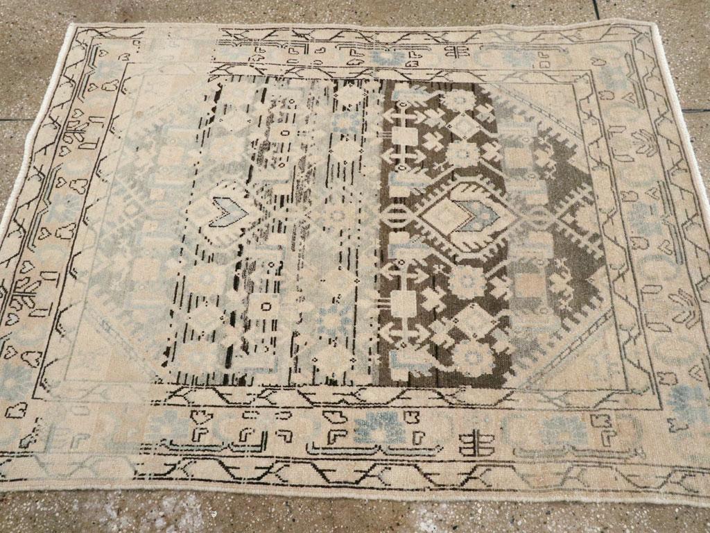 Noué à la main Collection Sabab, tapis persan Malayer du milieu du 20e siècle en vente