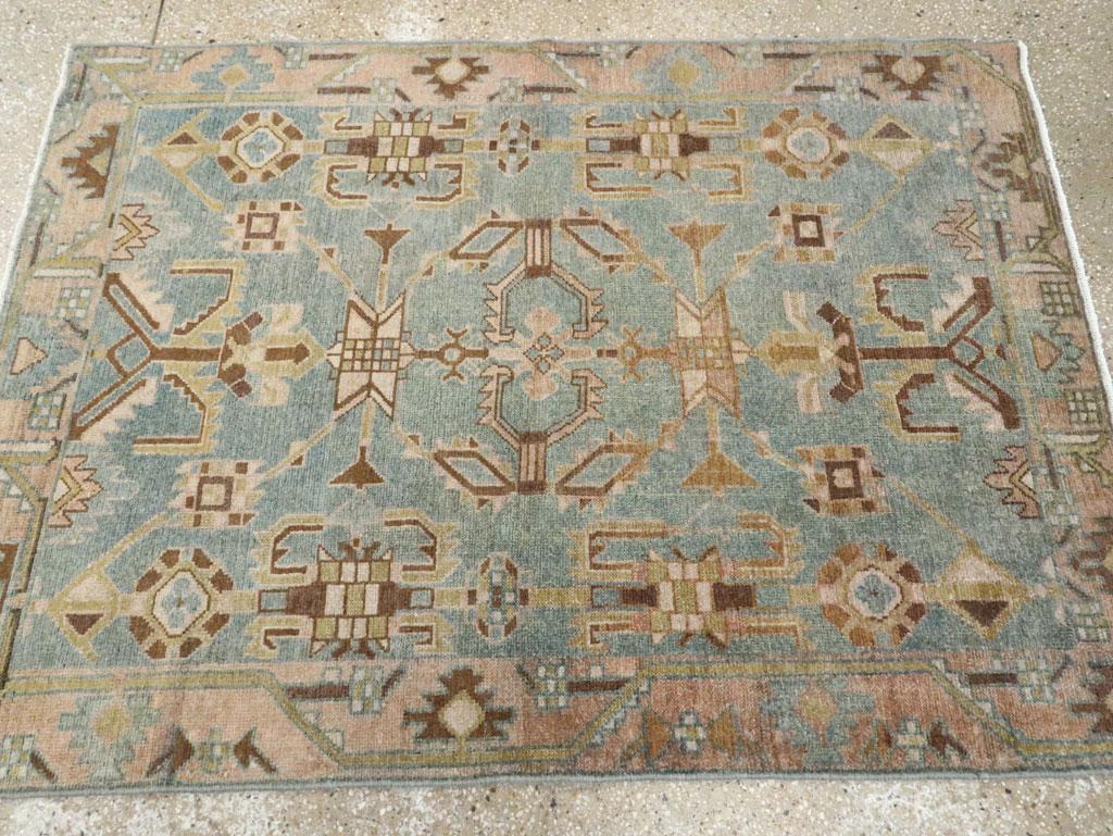 Noué à la main Collection Sabab, tapis persan Malayer du milieu du 20e siècle en vente