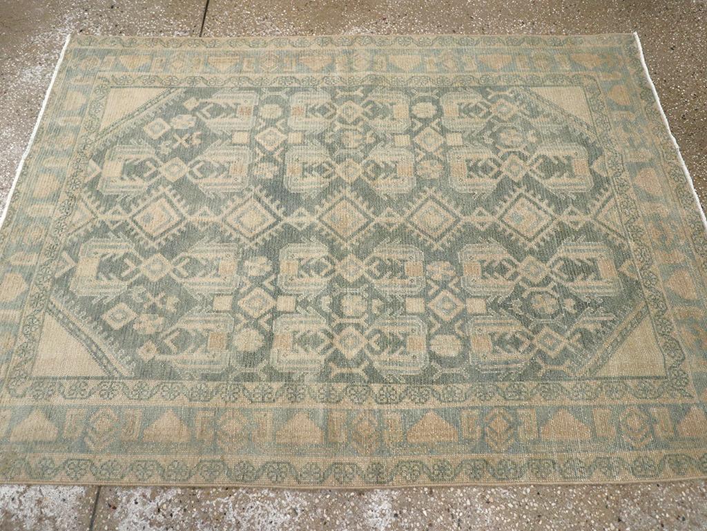 Noué à la main Collection Sabab, tapis persan Malayer du milieu du 20e si�ècle en vente