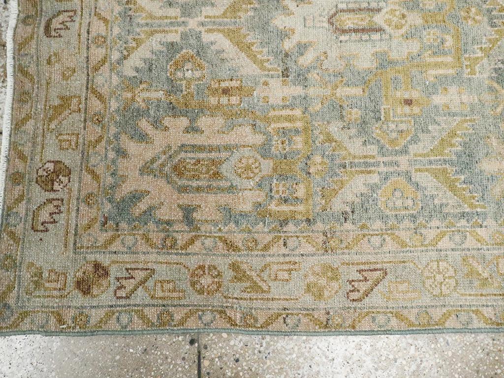 Wool Galerie Shabab Collection Mid-20th Century Persian Malayer Throw Rug For Sale
