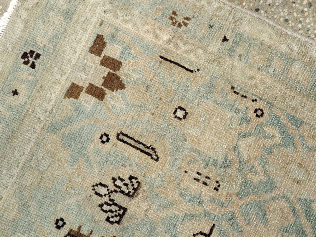 Wool Galerie Shabab Collection Mid-20th Century Persian Malayer Throw Rug For Sale