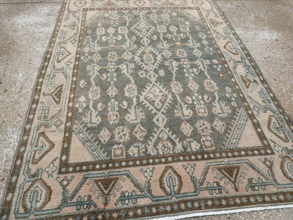 20ième siècle Collection Sabab, tapis persan Malayer du milieu du 20e siècle en vente