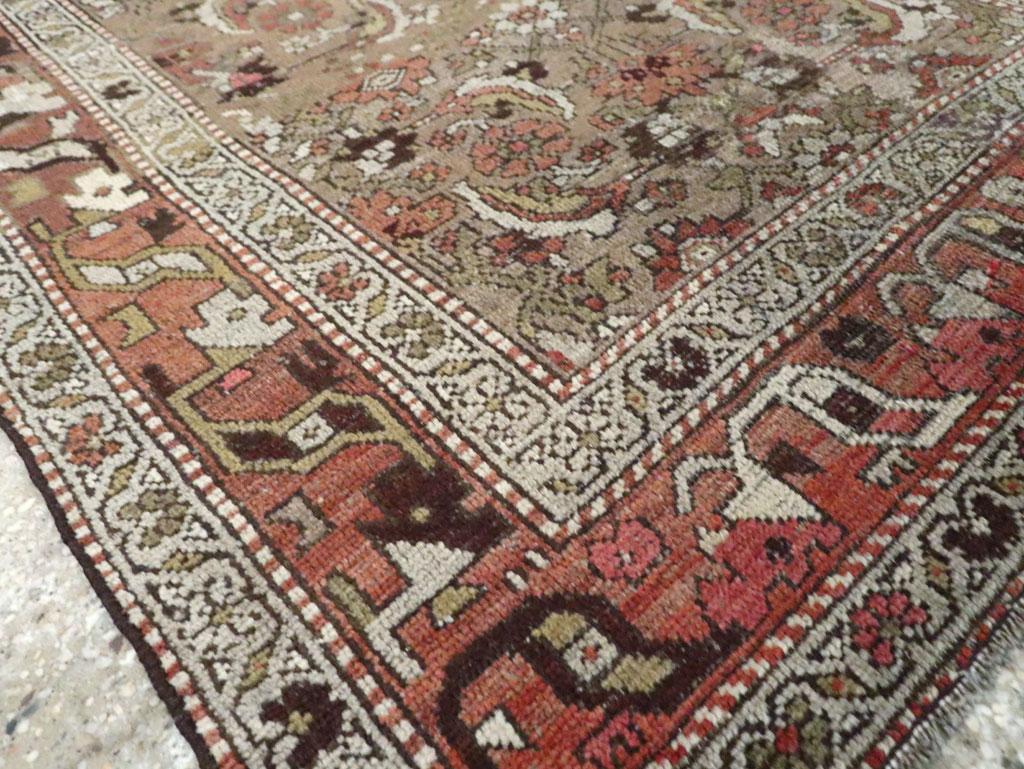 20ième siècle Collection Sabab, tapis persan Malayer du milieu du 20e siècle en vente
