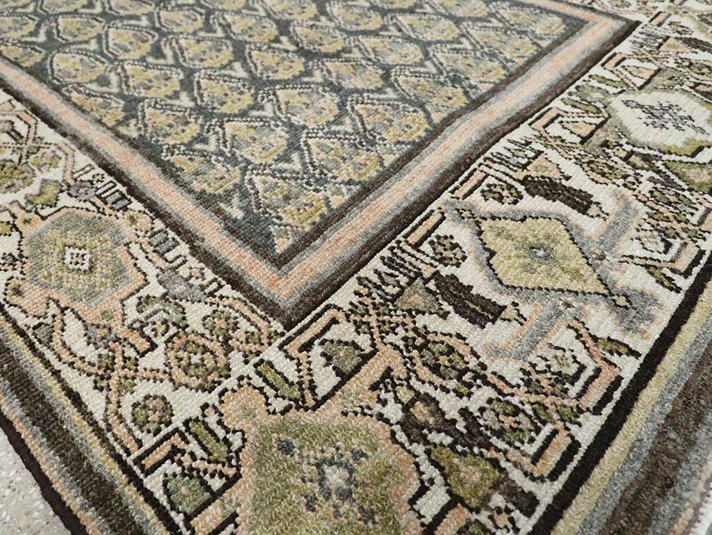 20ième siècle Collection Sabab, tapis persan Malayer du milieu du 20e siècle en vente