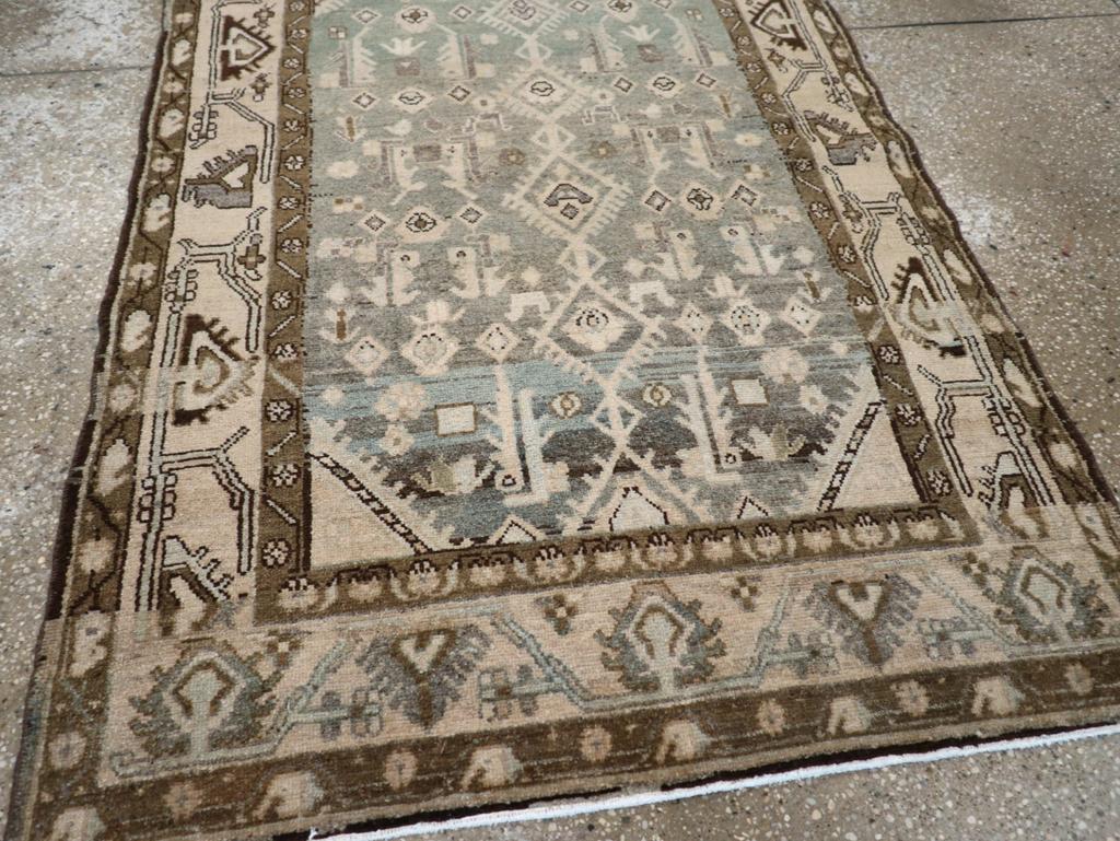 20ième siècle Collection Sabab, tapis persan Malayer du milieu du 20e siècle en vente