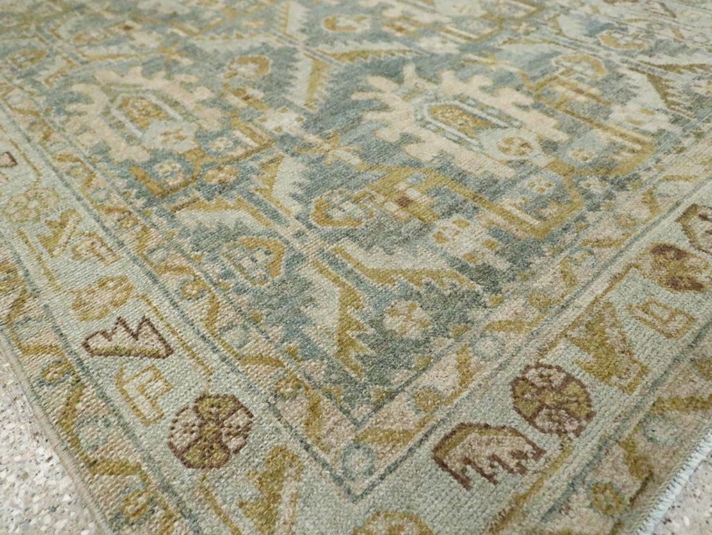 Galerie Shabab Collection Mid-20th Century Persian Malayer Throw Rug For Sale 1