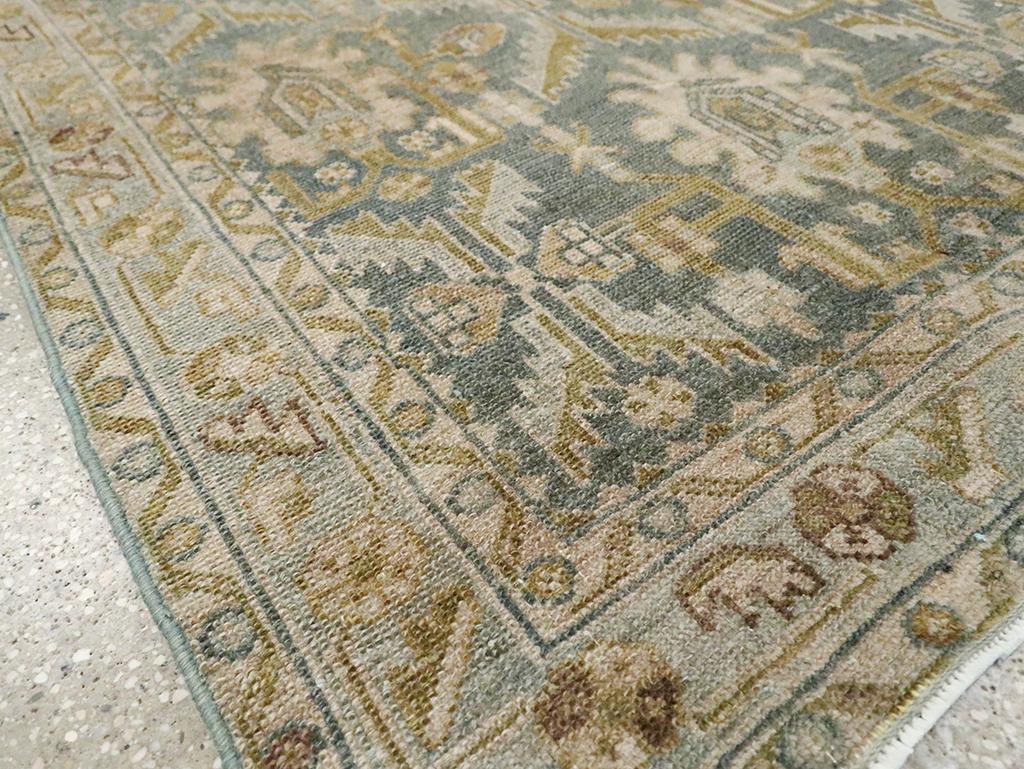 Galerie Shabab Collection Mid-20th Century Persian Malayer Throw Rug For Sale 1