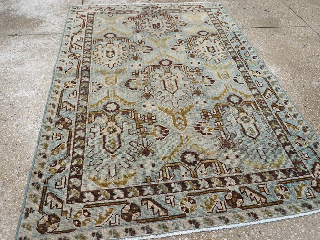 20ième siècle Collection Sabab, tapis persan Malayer du milieu du 20e siècle en vente