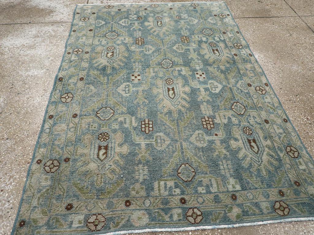 Galerie Shabab Collection Mitte des 20. Jahrhunderts Persischer Malayer Wurfteppich im Angebot 1