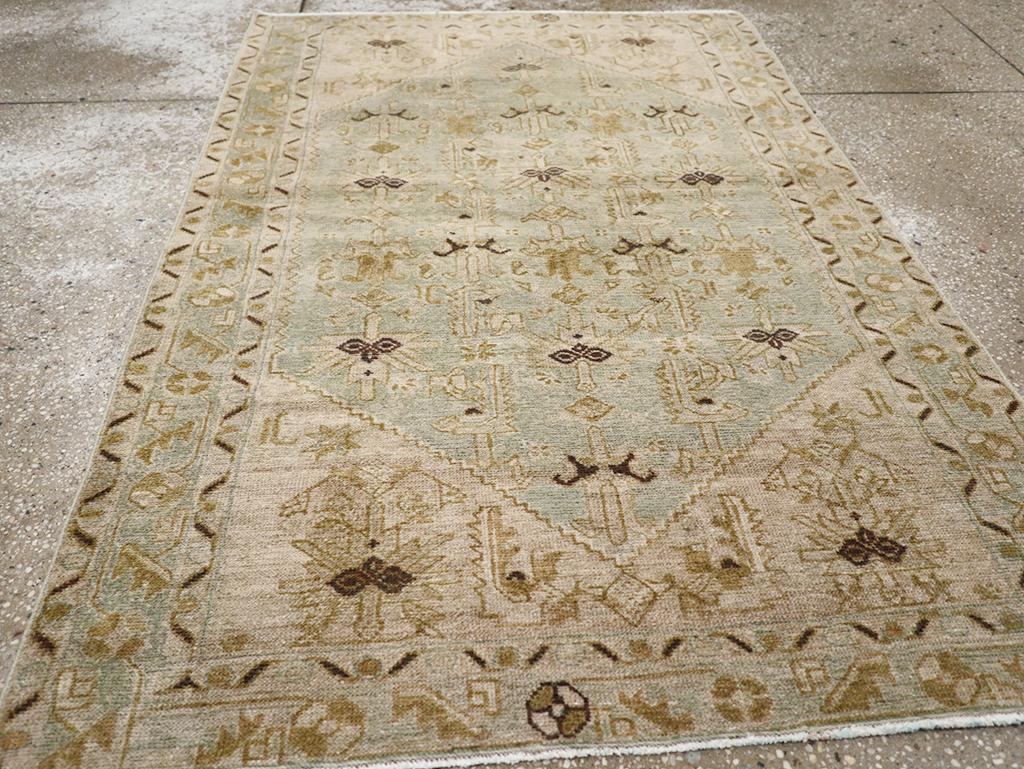 20ième siècle Collection Sabab, tapis persan Malayer du milieu du 20e siècle en vente