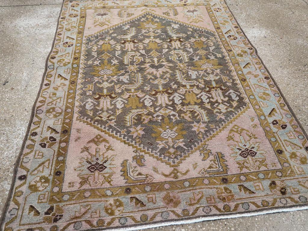 20ième siècle Collection Sabab, tapis persan Malayer du milieu du 20e siècle en vente