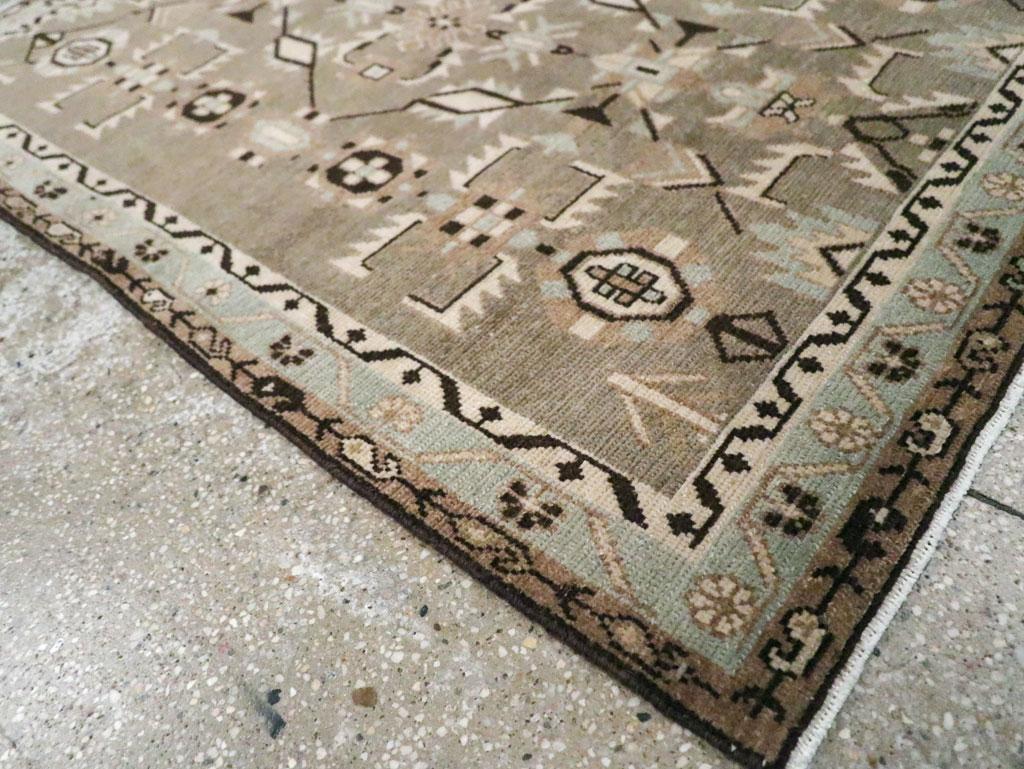 20ième siècle Collection Sabab, tapis persan Malayer du milieu du 20e siècle en vente