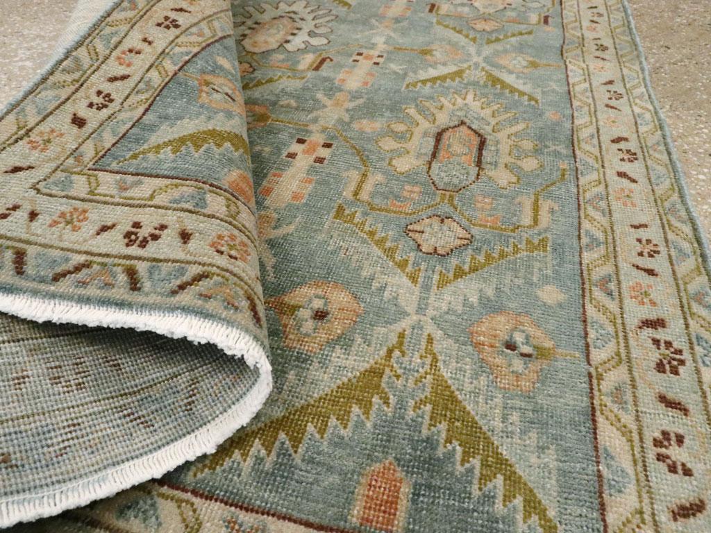 XX secolo Galerie Shabab Collection Mid-20th Century Persian Malayer Throw Rug in vendita