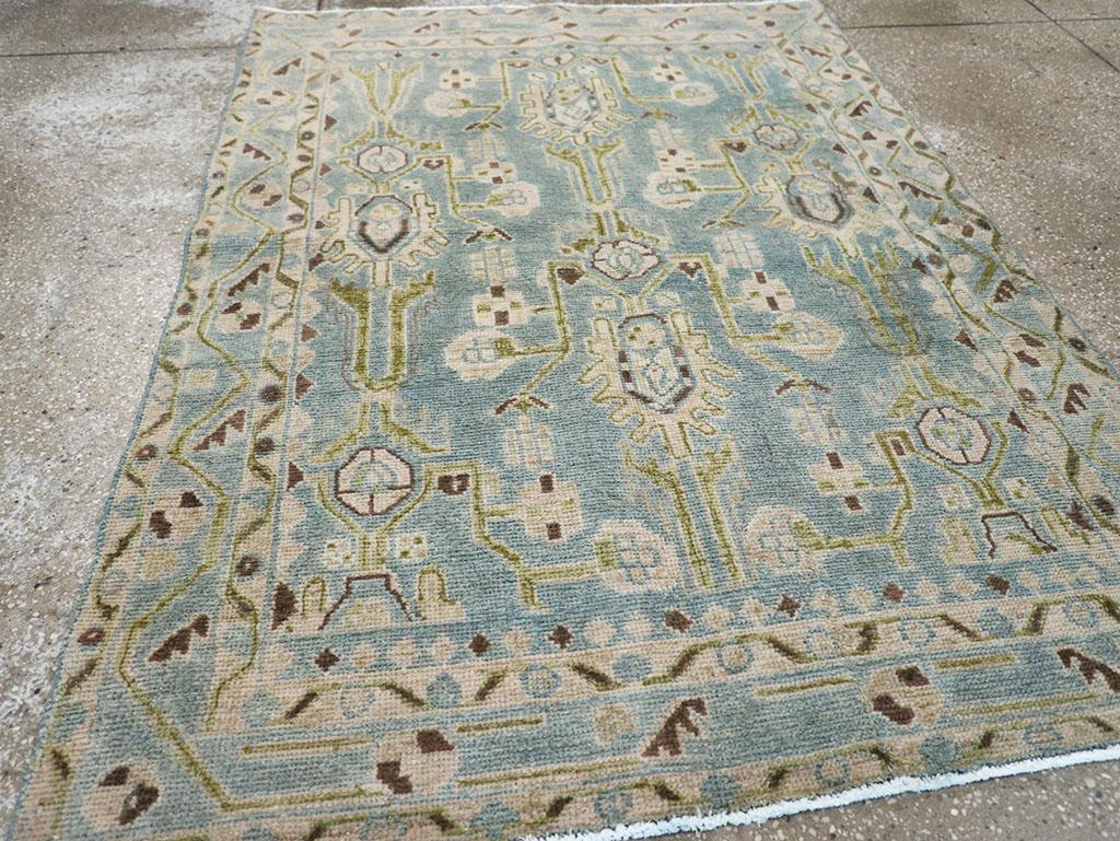20ième siècle Collection Sabab, tapis persan Malayer du milieu du 20e siècle en vente