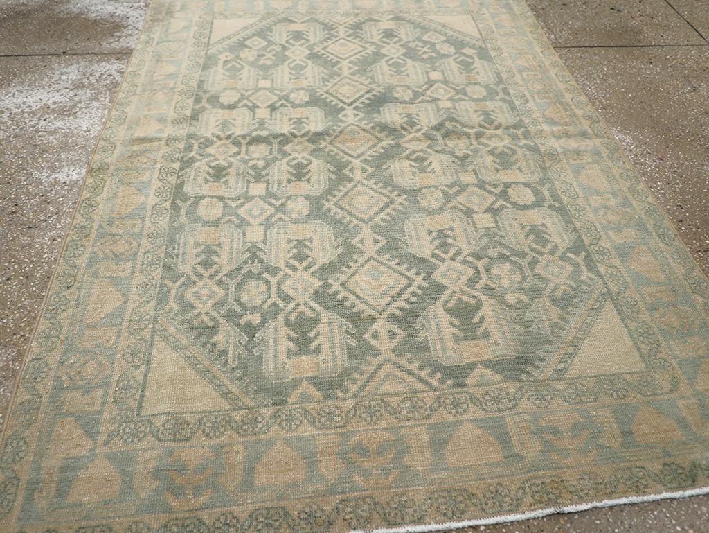 20ième siècle Collection Sabab, tapis persan Malayer du milieu du 20e siècle en vente