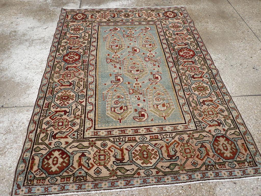 Galerie Shabab Collection Mitte des 20. Jahrhunderts Persischer Malayer Wurfteppich im Angebot 1